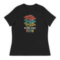 Beyond Visible — Women's Multispectral T-Shirt — Black, Printful Bella + Canvas 6400 flat-front mockup.