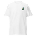 GNSS Fieldwork white T-shirt — compact left chest graphic